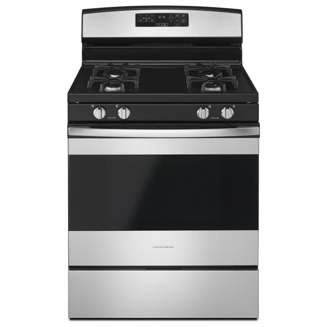 Self cleaning store gas stove